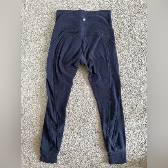 Lululemon Rush Hour Tight, Size 4. Heathered Hero Blue / Black - Picture 2 of 11
